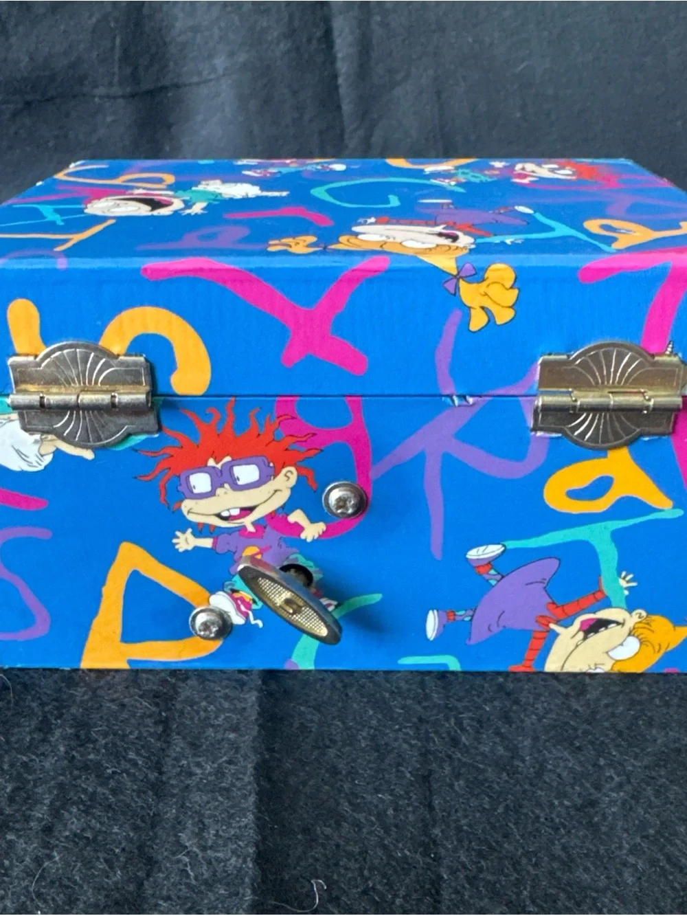 1998 Vintage Nickelodeon Rugrats Musical Tommy Pickles Jewelry Box Music Box